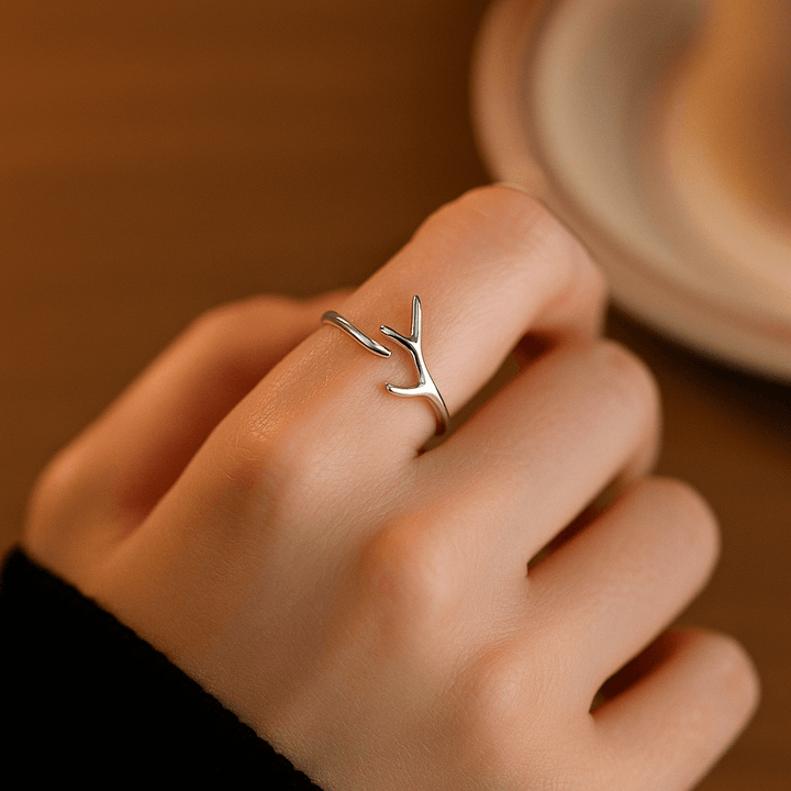 Adjustable Antler Ring