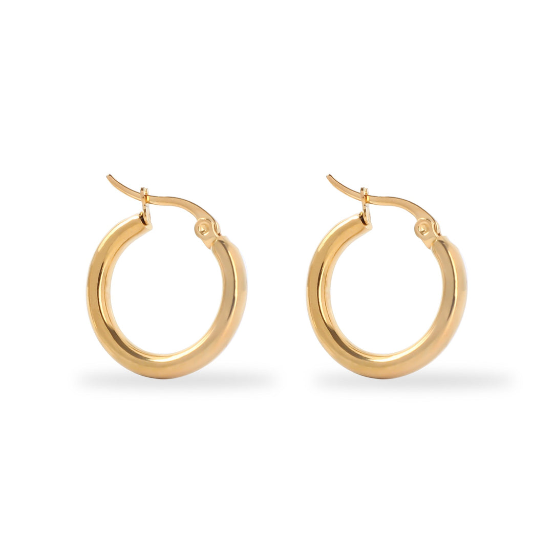 Vintage Gold and Silver Hoop Earrings