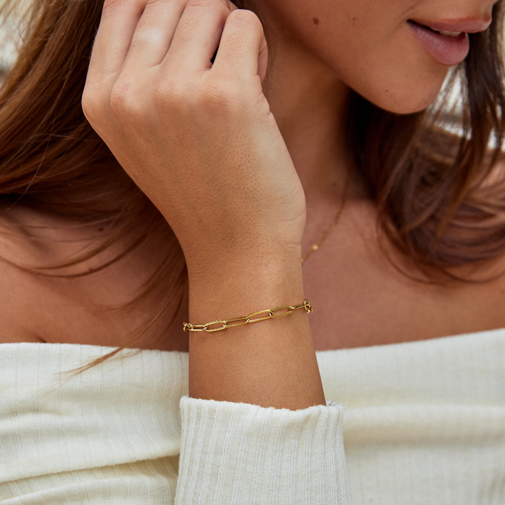 Gold Clip Bracelet