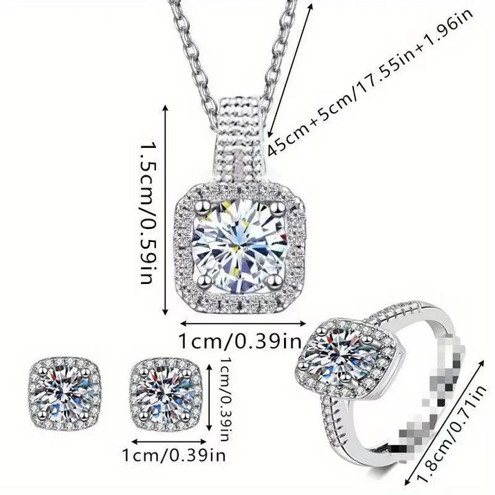 Luxury Cube Jewelry Set