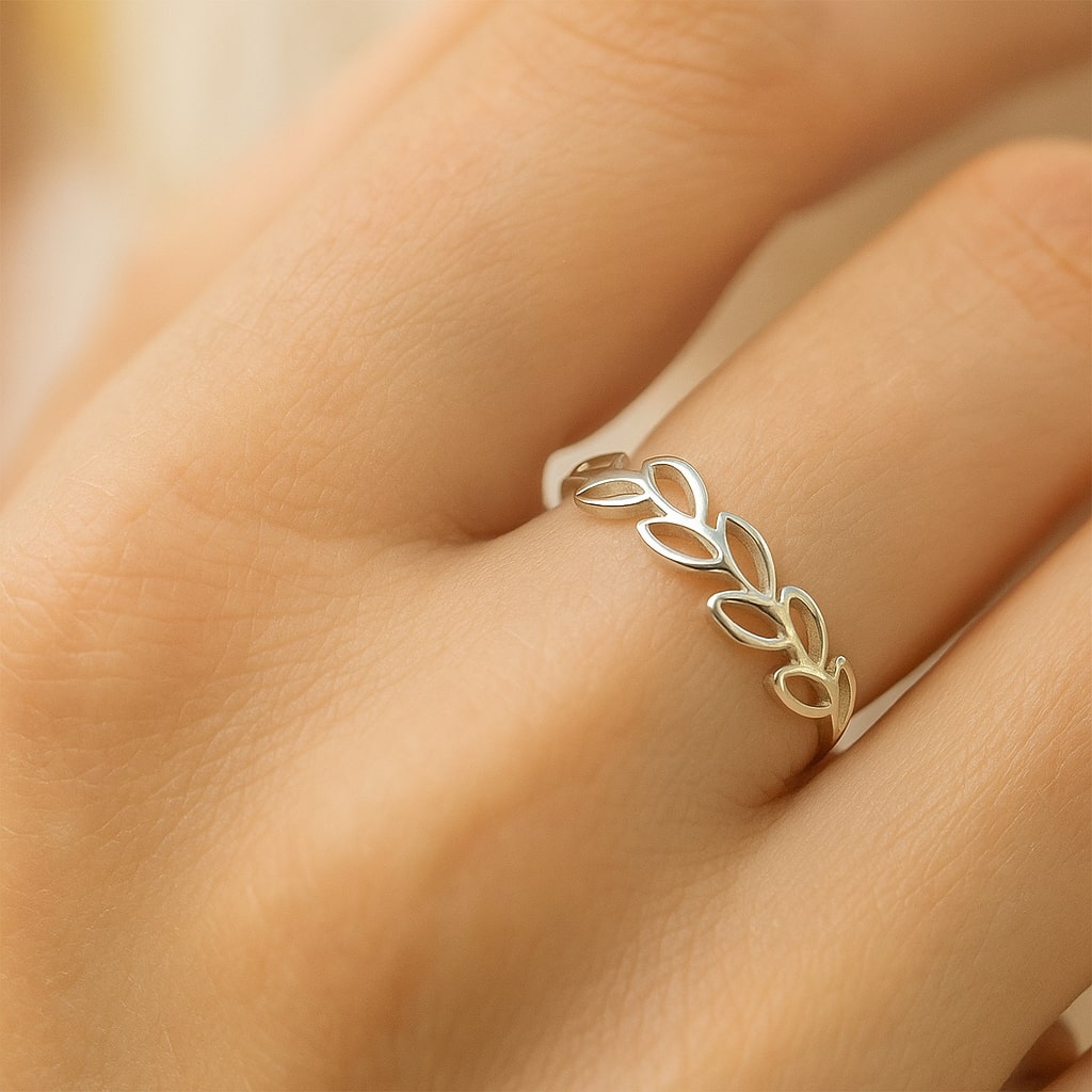 Silver Sapling Ring