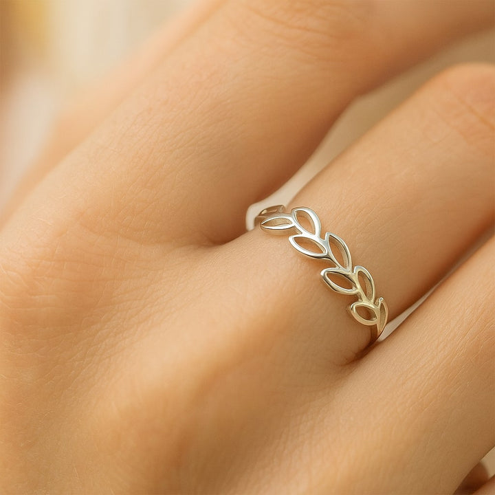 Silver Sapling Ring