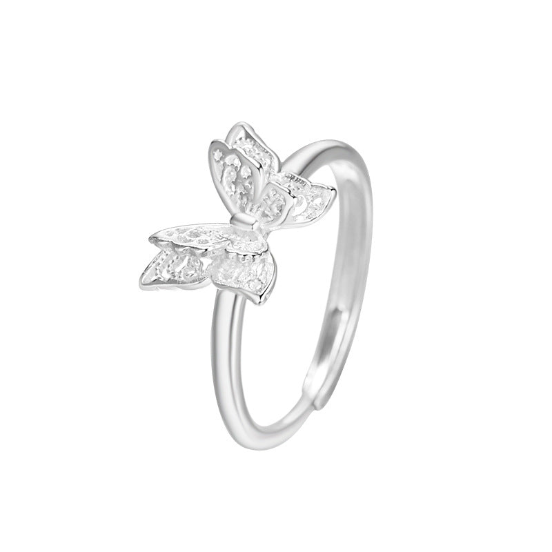 Adjustable Twin Butterfly Ring