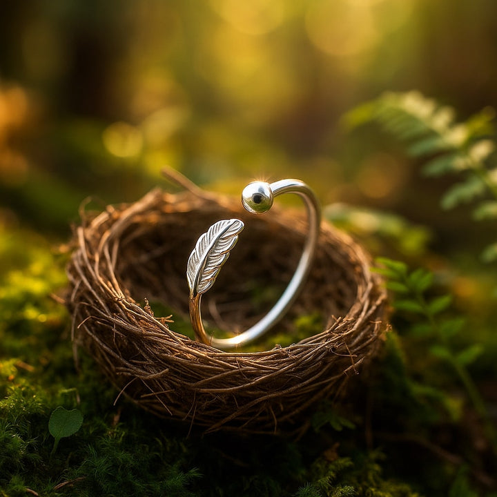 Adjustable Feather of Renewal Ring