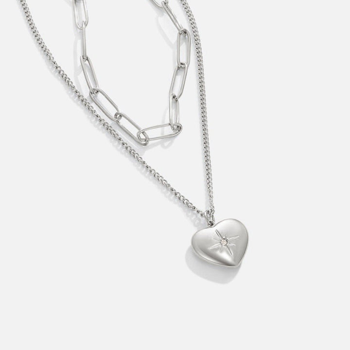 Heart Necklace and Office Clip